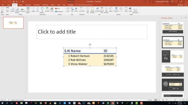 MS PowerPoint Tutorial - Lesson 27 - Excel Table Insertion смотреть онлайн
