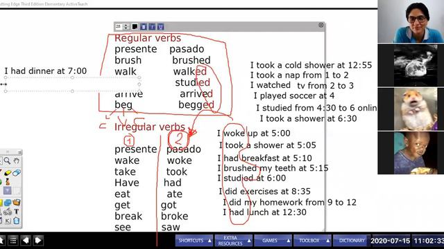 PAST SIMPLE AFFIRMATIVE FORM- ENGLISH D3 (JULY 15TH) смотреть онлайн