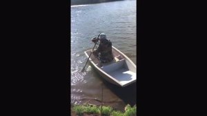 Лодка из пеноплекса....испытания.