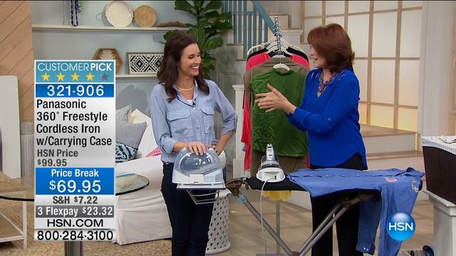 Panasonic 360 Freestyle Cordless Iron with Carrying Case смотреть онлайн
