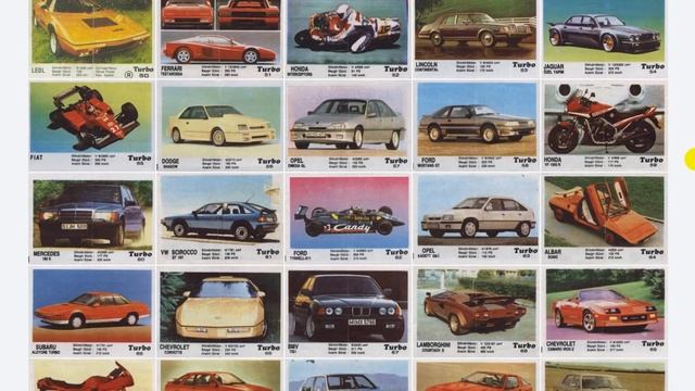 Полная коллекция вкладышей и фантиков жвачки TURBO смотреть онлайн