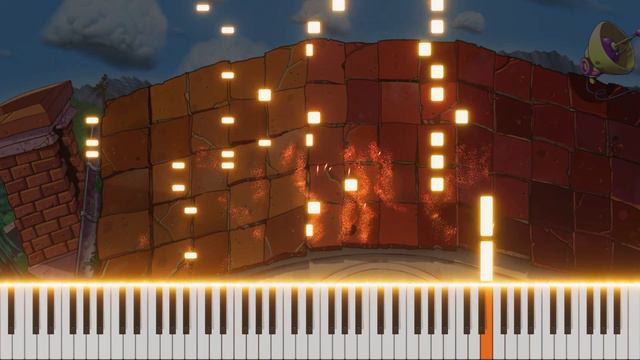 Graze the Roof - Piano Tutorial / Cover (Plants vs. Zombies) FREE MIDI смотреть онлайн