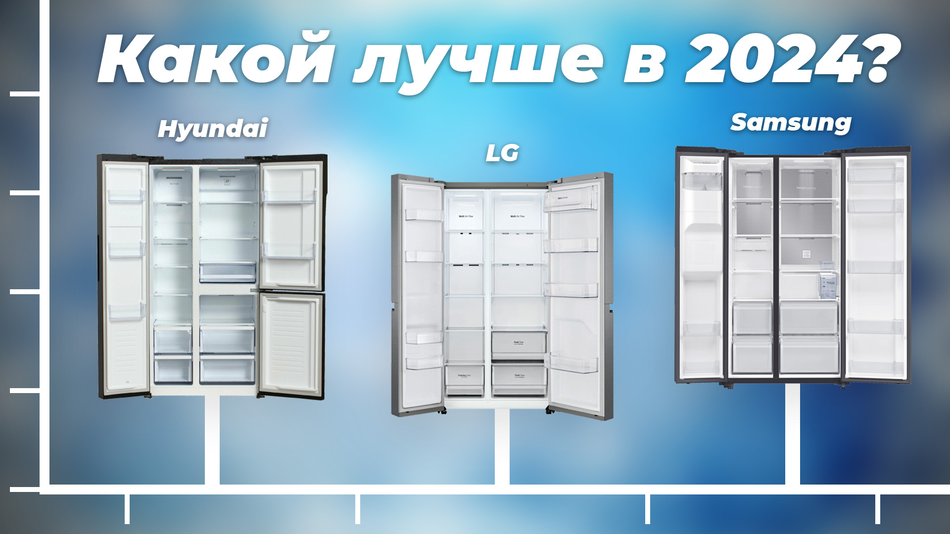 ТОП–6 Холодильников Side by Side 2024 года: Лучшие холодильники Сайд-Бай-Сайд для вашей кухни смотреть онлайн