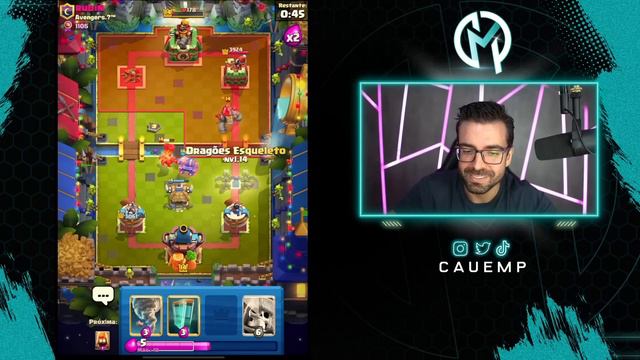 USEI O DECK MAIS TOXICO DE GIGANTE ESQUELETO COM CLONE DO CLASH ROYALE! смотреть онлайн