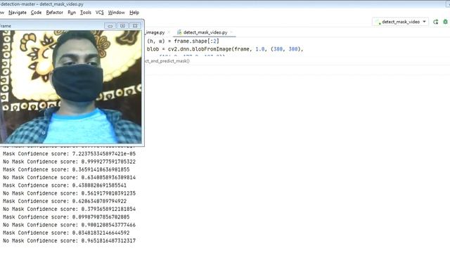 Mask Detection Using Opencv смотреть онлайн