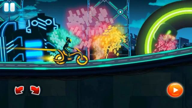 Bike Race Game : Traffic Rider Of Neon City Android Gameplay ᴴᴰ смотреть онлайн