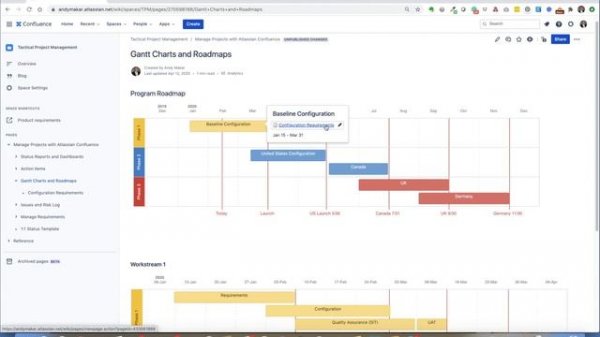 Confluence for Project Management: Project Portfolio Dashboards and Status Reports