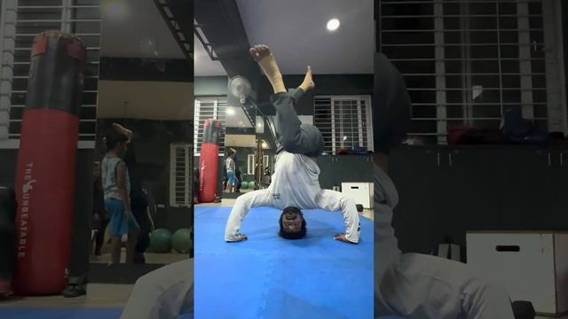 Inverted Natarajasana | martial art Training | Gym and fitness center in Madhapur Hyderabad смотреть онлайн