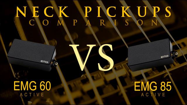 EMG 60 vs EMG 85 - Active NECK Pickup Guitar Tone Comparison / Review смотреть онлайн