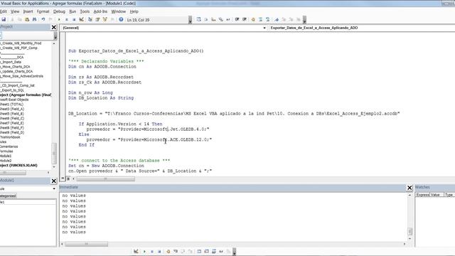 Exportar datos a DB Access usando ADO Excel VBA смотреть онлайн