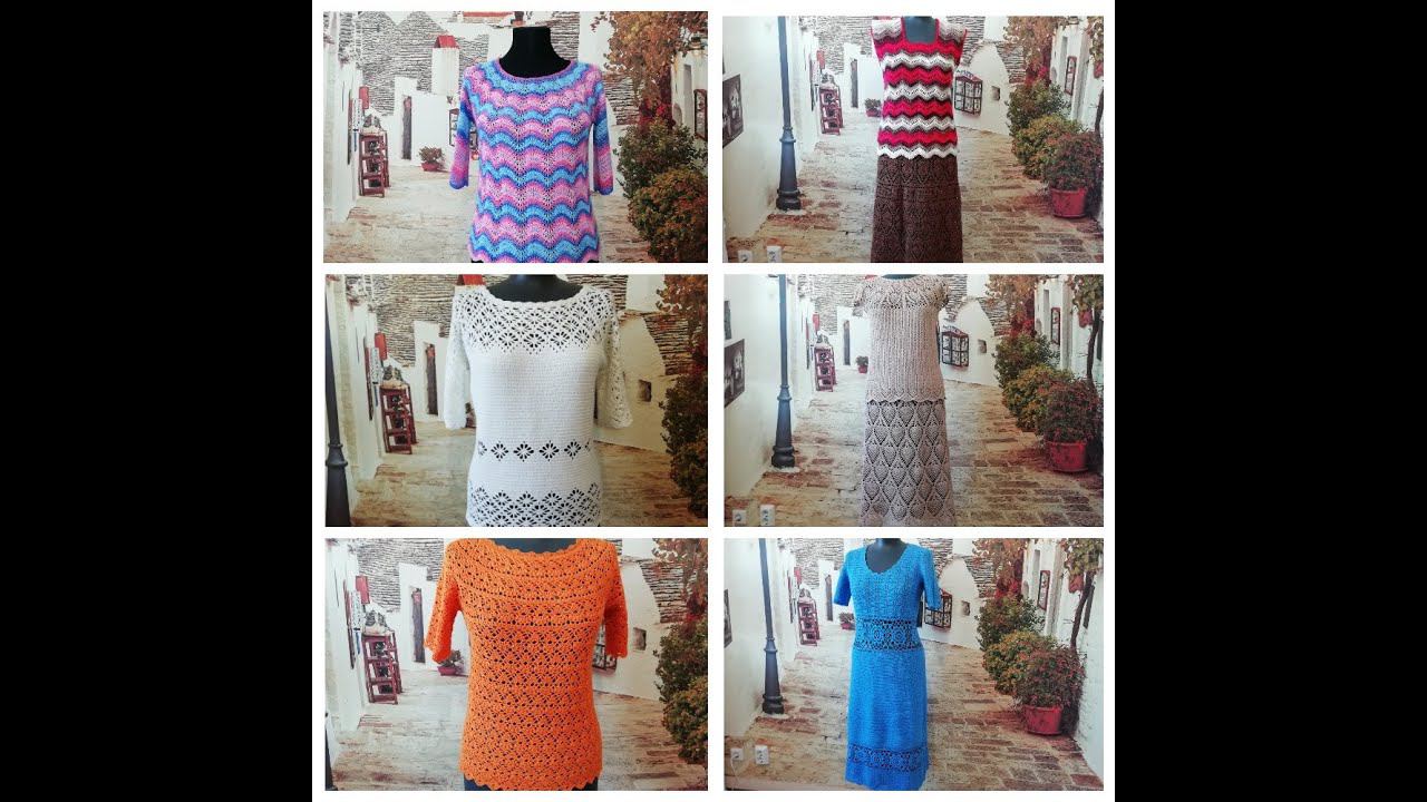 Готовые работы до ведения канала. Изделия из летней пряжи. смотреть онлайн