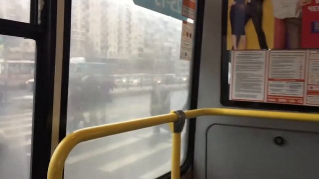 Санкт-Петербург, улица Типанова. Маршрутка номер 45. 17.11.2016, 12:08 смотреть онлайн