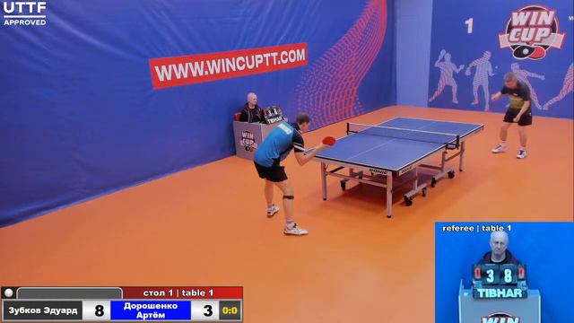 Зубков Эдуард 3-0 Дорошенко Артём    Турнир Восток 4 WINCUP 05.06.21 Прямая трансляция Зал1