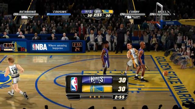 NBA Jam On Fire Edition - Kings vs Warriors смотреть онлайн