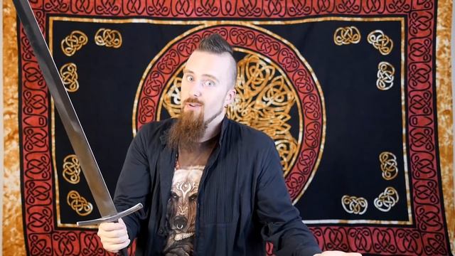An example of a "true" bastard sword / hand-and-a-half sword смотреть онлайн