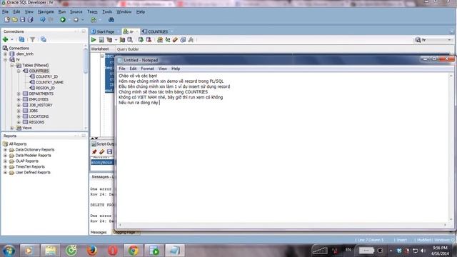 Insert, Update đơn giản sử dụng PL/SQL RECORD смотреть онлайн