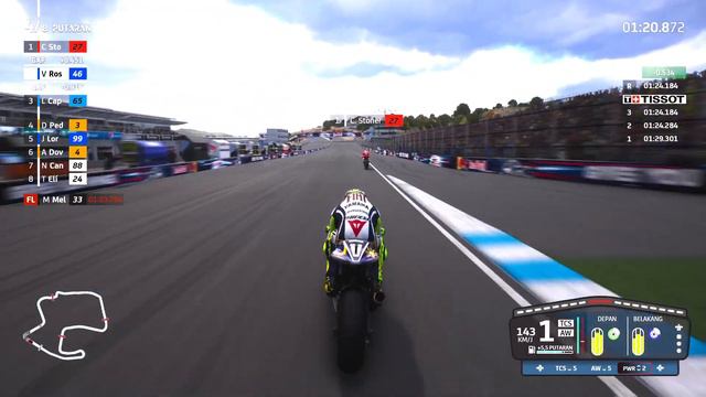 MotoGP™22 - Valentino Rossi 2009 Gameplay (Laguna Seca) - (PS5 60FPS)