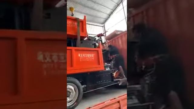 Грузовой электроскутер для производства и склада красный большой смотреть онлайн