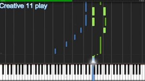 Мелодия Слёз на пианино SYNTHESIA