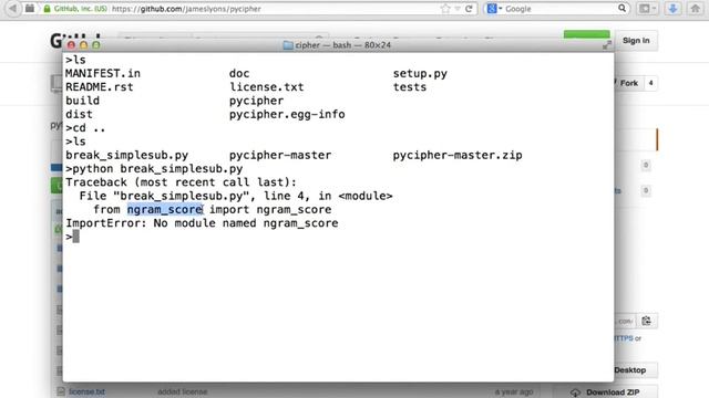 Setup for Cracking NSA Ciphertext - simple substitution with Python смотреть онлайн