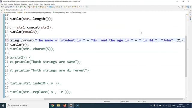Java Tutorial For Beginners | String Handling In Java | Java String Handling Tutorial | SimpliCode смотреть онлайн