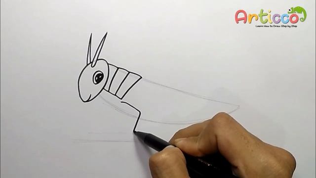 How to Draw Grasshopper Step by Step смотреть онлайн