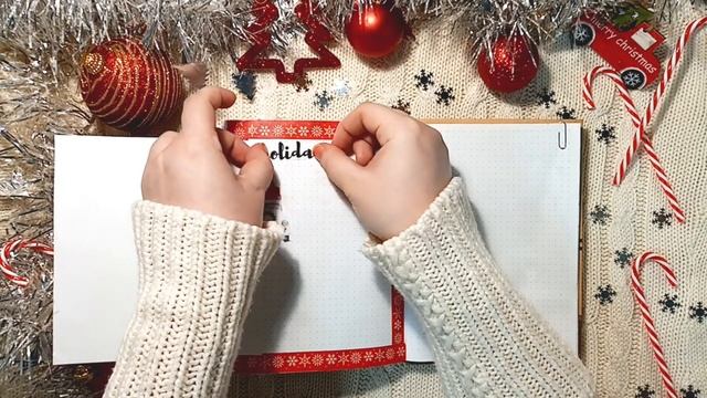 Оформление ежедневника. Декабрь 2020. My Bullet Journal. Праздничные развороты. смотреть онлайн