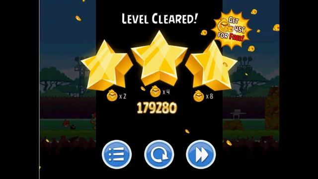 Angry Birds Friends Tournament Week 126 level 5 for 13 October 2014. Get Three Star. смотреть онлайн