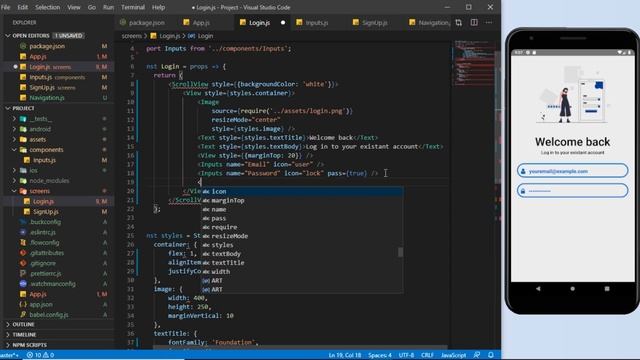 Login & Signup Ui Design in React Native - Speed Code смотреть онлайн
