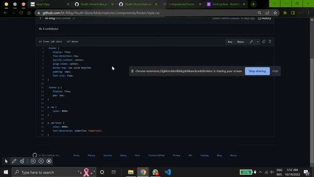 How To Make an Ecommerce Website Using React and Reactstrap || #9 Footer смотреть онлайн