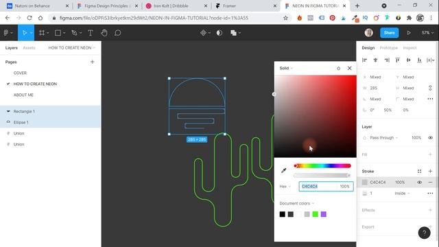 #21 Как создавать неоновые эффекты в Фигме. How to create neon effects in Figma. смотреть онлайн