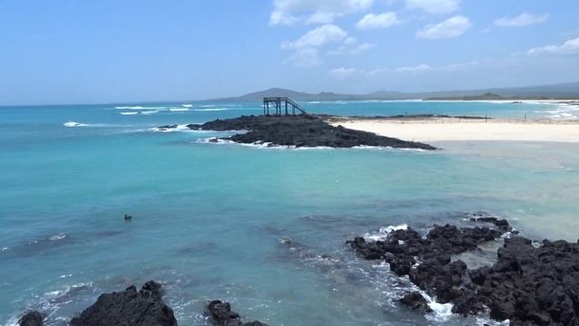 Реальная картинка Галапагосских островов,не открыточный вид острова Бартоломе смотреть онлайн