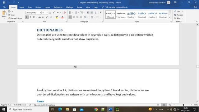 Python in Telugu Sets and Dictionaries смотреть онлайн