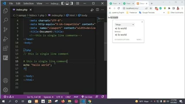 #4 | how to create comment and variable in PHP | 2022 bangla tutorial смотреть онлайн