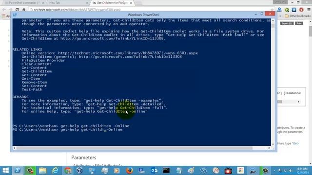 Windows Powershell Tutorial - Get-Childitem смотреть онлайн