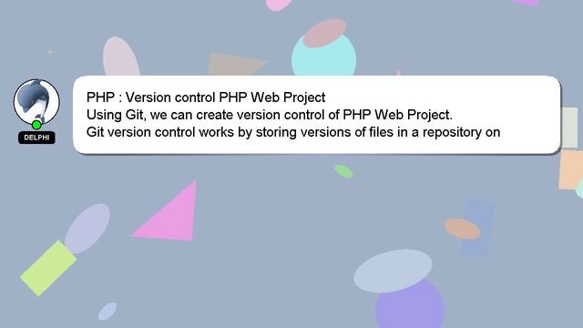 PHP : Version control PHP Web Project смотреть онлайн