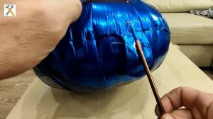 Как сдуть фольгированный шарик