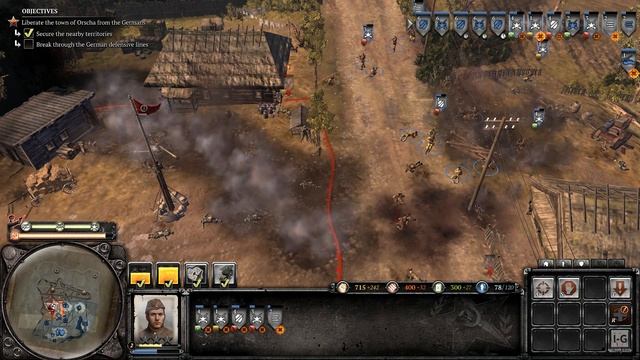 WW2 - Liberating Eastern Front Towns - Operation Bagration - Company of Heroes 2 смотреть онлайн