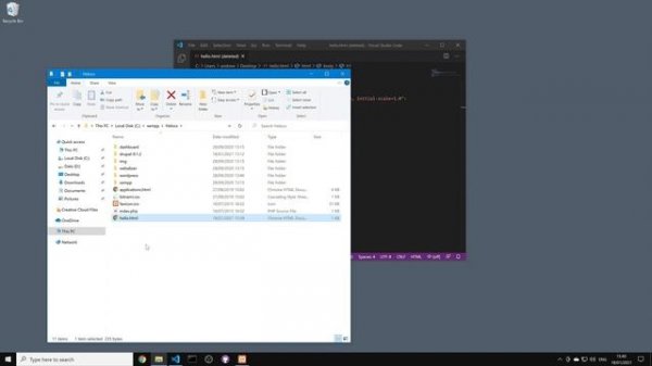 How to OPEN HTML file in XAMPP