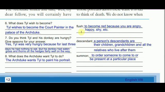 The Mysterious Picture/Part1-Questions & Answers/Textual Activities/Std 8 English/by English Eduspo смотреть онлайн