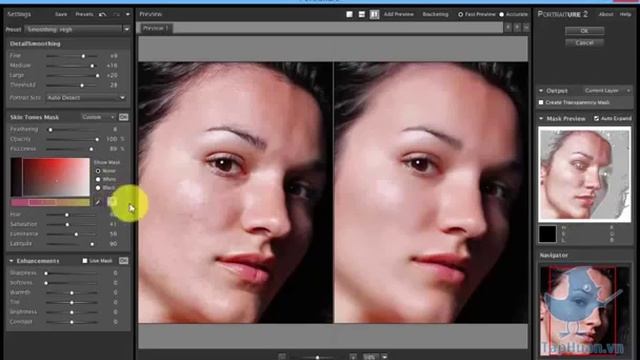 Hướng dẫn làm mịn da bằng plugin Imagenomic Portraiture trong Photoshop смотреть онлайн