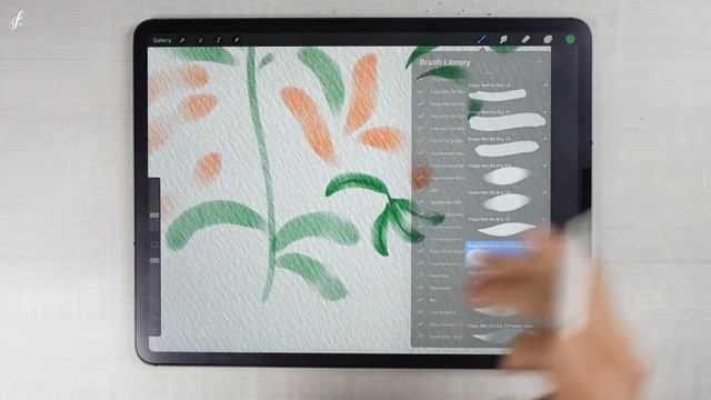 [ENG] Wet On Dry : Ultimate Watercolor Brush set by Freya.art - Free Procreate.courses tutorial смотреть онлайн