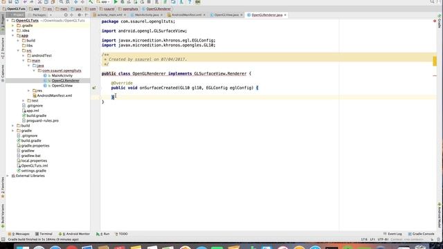 Create your first OpenGL App with Android Studio смотреть онлайн