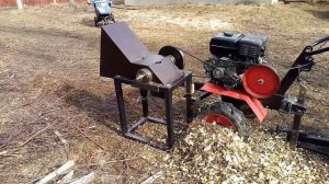 Измельчитель веток - дровокол для мотоблока. Часть 2