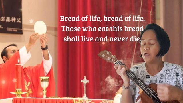 Miracle of Grace (Bread of Life)Song by Curtis Stephan/ Ukulele Cover with Lyrics/Communion Hymn смотреть онлайн