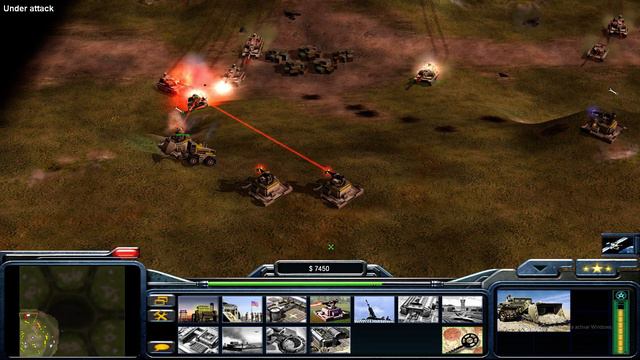Command & Conquer Generals Zero Hour USA Laser vs 5 USA (I Lost) смотреть онлайн