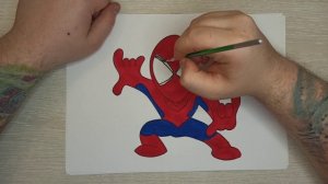 How to draw Spider-man / Как нарисовать Человека-паука / Рисуем человека паука. Рисуем вместе