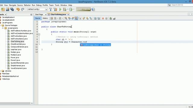 Java Program to convert Char To String смотреть онлайн