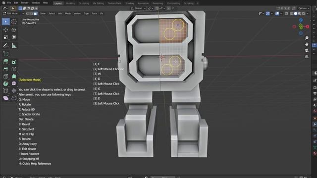 Robot Enemy Speed Modeling - Grid Modeler (blender addon) смотреть онлайн