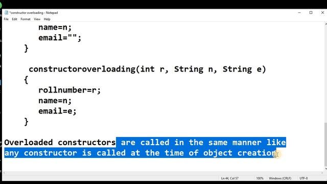 Constructor overloading in java смотреть онлайн